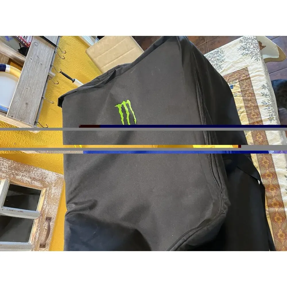 Monster Energy XXL Rolling Travel Gear Bag Wheeled Duffel Luggage 40” Promo Rare